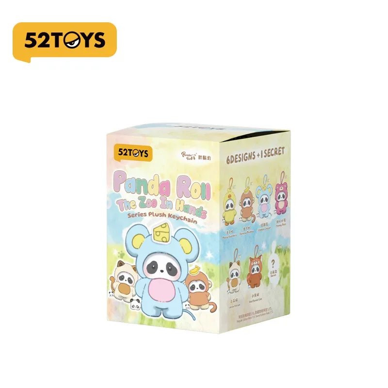 52TOYS | 52TOYS Official Panda Roll The Zoo In Hands Series Plush Keychain Blind Box Cute Panda Plus