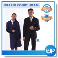 Falcon Blazer Hitam Unisex Brazer Court Pengawas Sekolah Long Sleeves Jacket Black Uniform Pelangi