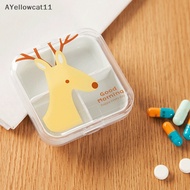 AA Cute Cartoon Mini Storage Medicine Pill Box Portable Empty Travel Accessories SG