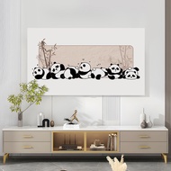 TV Cover 55inches Elastic Panda TV Cover 43inches 52inches 60inches TV Dust Cover To Decorate Living