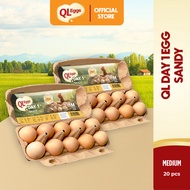 QL Sandy Day 1 Egg - Medium 20pcs Fresh Egg Farm Fresh Egg Telur Segar