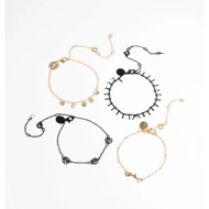 Lovisa Matte Roses Bracelet & Anklet 4-Pack Set