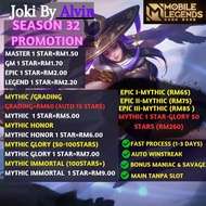 Joki Mobile Legends MLBB Murah Malaysia/MLBB  Boosting Rank Service/ML Boost/Push Ranked Booster/Winrate/ML Game/Classic