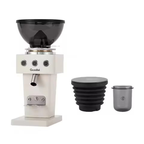 Gemilai 9015C Double Bean Warehouse Household 64MM Flat Knife Electric Grinder Freshly Grinds Espres