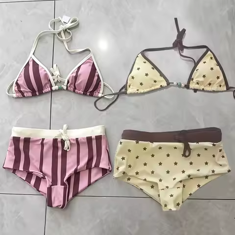 2026 Print Bikini Swimsuit with Cover Up Swimwear Women Bathing Suit Short Pants Micro Bikini Set Sw