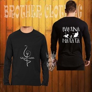 HAKUNA MATATA BLACK LONGSLEEVE T-SHIRT - SEKAWAN CLOTHING