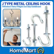 J Type Metal Ceiling Fan Hook Ceiling Hanger Ideal Holding Chandeliers Light Fittings Ceiling Fan Pe