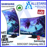 (ALLSTARS : We are Back PROMO) Samsung LS55CG970NEXXS / S55CG970NE / S55CG970 55" Odyssey Ark 2 Gaming Monitor (G97NC) Curved / FreeSync / 4K / 3,840 x 2,160 / 165Hz / DPx1, HDMIx3 / Adjustable Cockpit Stand (3 years on-site-warranty with Samsung)