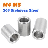 M4 M5 304 Stainless Steel Spacer Bushing Round Standoff Washer OD7-9mm Length 2-20mm