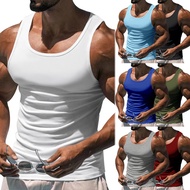 2023 Fitness Sports Training Vest Men's Solid Color I-Shaped Vest Men's 5.19
