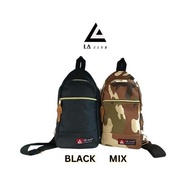 LA CLUB Unisex Black/Mix Cross Body Sling Bag 999