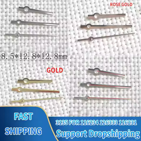 TOP Quality Watch Hand Set No Luminous For Datejust 116231 126333 116234 Fit 3135 Movement Watch Par