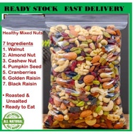 Healthy Mixed Nuts | Campuran Kacang | Kekacang Cashew Walnut Almond Raisin Cranberries Gajus Badam