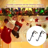 Top Retractable Mantles Hook Grip Front Iron Construction Stocking Holder Festival Home Decors