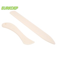 MAILE 2pcs Leather Craft Tool, Burnishing Tool Plastic Bone Folder, Tracing Tools White ABS Manual T