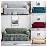 Thickened Skirt High Stretch sofa cover / stretch full package dustproof sofa towel/sofa cover Sofa 1 2 3 4 Seater Couch/Slipcover Furniture Protector/Furniture Protector for Livin