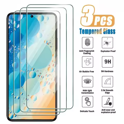 3PCS Tempered Glass for Xiaomi Redmi Note 10 11 12 13 Pro 4G 5G 13R 12s 11s 11E 11T Screen Protector