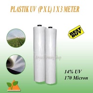 Plastik UV Untuk Atap Green House Lebar 3 Meter Harga Per Meter