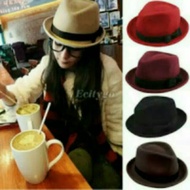 ADULT QUINO FEDORA hat, adult plain fedora hat