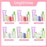 SPECIAL BUNDLE 5 in 1 Glad2Glow 5pcs Skincare Package Moisturizer Serum Clay Mask Face Wash Toner-AC