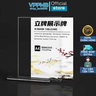 [Free QR Code Printing] Taiwanese Mica Menu Shelf, Transparent 2-Sided Display QR Code Scanning Boar