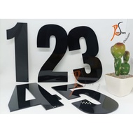 HITAM House NUMBERS 0 TO 9 BLACK DIRECTLY UK PRACTICAL STICKS 17X9CM