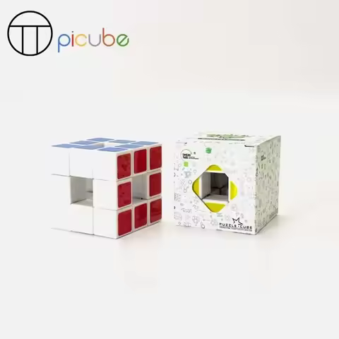 [Picube] Qiyi Racing Void Cube 3x3 Magnetic UV Magic Speed Cube Stickerless Fidget Toys Cubo Magico 