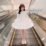 Naomi Dress White Gaun Putih Anak Cewek Korea Impor Casual Dres Remaja