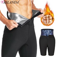 Men Workout Sauna Sweat Pants Hot Thermo High Waist Compression Shorts Trainer Body Shaper Sports Weight Loss Shapewear