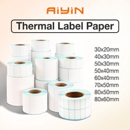 COD thermal sticker label paper custom label sticker medci 40x20mm - 80x60mm