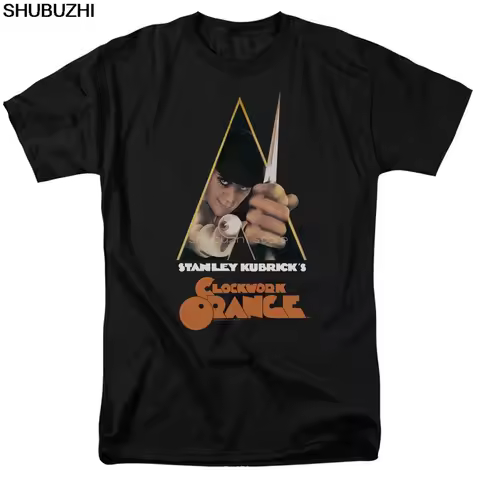 A Clockwork Orange Poster Licensed Adult T Shirt Cartoon t shirt men Unisex New Fashion tshirt funny