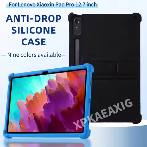 Soft Silicon Cover For Lenovo Xiaoxin Pad Pro 12.7 inch 2023 TB-370FU TB-371FC Tab P12 Case Qitian K