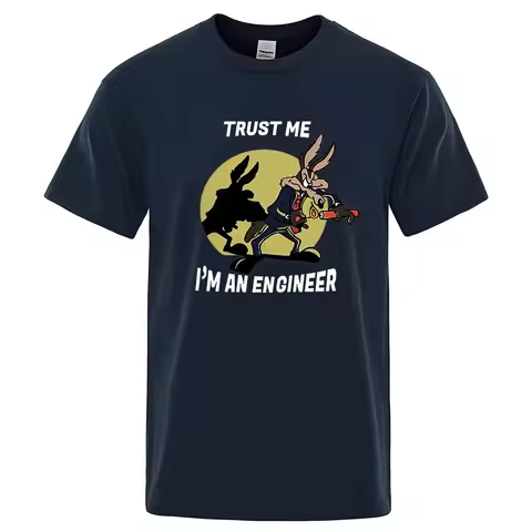 Men's Trust Me Im An Engineer T-shirt, Pure Cotton Vintage T-shirt, 2026 New Men's Cotton Tshirt ,me