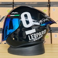 Helm Half Face TTR JET Leopard Redbull Paket Ganteng Spoiler ttr jet nfj kyoto kairoz gt dynamic tt