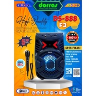 Dorras Speaker Portable Bluetooth Plus Mic Ds-888 F3