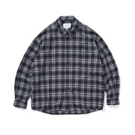 714street | เสื้อเชิ้ตแขนยาวลายสก็อตแบบฟลีซสไตล์เรโทร