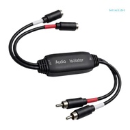 BTM 2RCA to 2RCA Noise Reducer 38Cm for Ground Straps Hums in Amplifier Speaker Systems