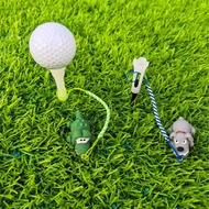 1pc Resin Animal Golf Ball Marker With Tether, 83mm, Golf Ball Clip With Lanyard