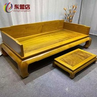 Golden Silk Nanmu Arhat Bed Living Room Sofa Sofa Bed Bed Tata Two-Piece Set Nanmu Arhat Bed Mahogan