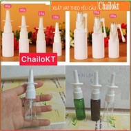 SET of 10_ cosmetic bottles, nasal spray, throat bottles 5ml 10ml 15ml 20ml 30ml, nasal spray bottle