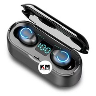 Headset Bluetooth 5.0 F9 Mini TWS LED Wireless Earphone