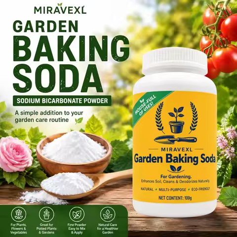 Garden Baking Soda Powder, Sodium Bicarbonate for Home Garden, Plants, Flowers, Vegetables & Outdoor