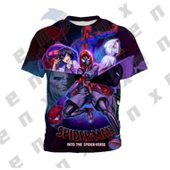 Spider Man Into the Spider Verse Print T-Shirt Boys Superhero Movie Print Shirt