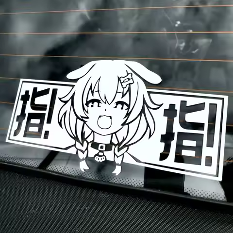 Car Stickers Cute Anime Die Korone Inugami Vinyl Decal Hololive Sticker Vtuber Kawaii Dog Dog Stream