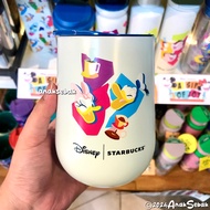 Starbucks Stainless Mug Disney Donald &amp; Daisy 12oz Summer 2024 Edition