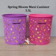 Tupperware Spring Bloom Maxi Canister (1) 5.5L / One Touch - Purple / Pink