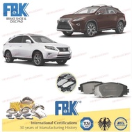 FBK Disc Brake Pad Front  FD2900S Lexus RX270 RX350 RX400 RX450