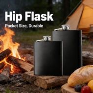 Portable Stainless Steel Flask Hip Pocket Wine Drinking Bottle Wine Hip Flask Whiskey Flask Flask Po