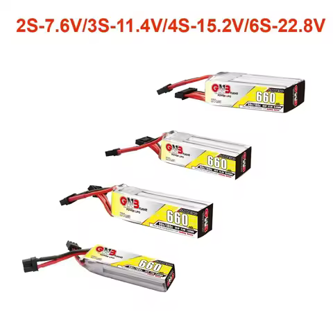 GAONENG GNB 660mAh 90C 180C 2S 7.6V 3S 11.4V 4S 15.2V 6S 22.8V HV Lipo Battery With XT30 Plug For FP