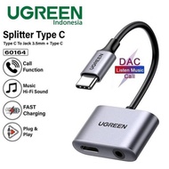 Ugreen Converter Splitter DAC Type C to 3.5mm Jack+ Type C Audio Call